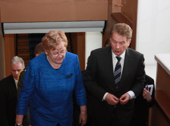 Riigikogu esimehe Ene Ergma kohtumine Soome Vabariigi presidendi Sauli Niinistöga